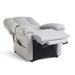 Gray recliner chair on a white background