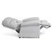 Gray recliner chair on a white background