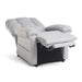 Gray recliner chair on a white background