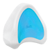 Product rendering of the Contour Health Legacy KoolGel Leg Pillow, showing the bright blue gel layer set into contoured white foam.