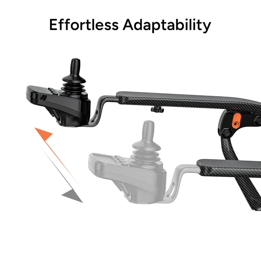 Two mechanical components with 'Effortless Adaptability' text on a white background