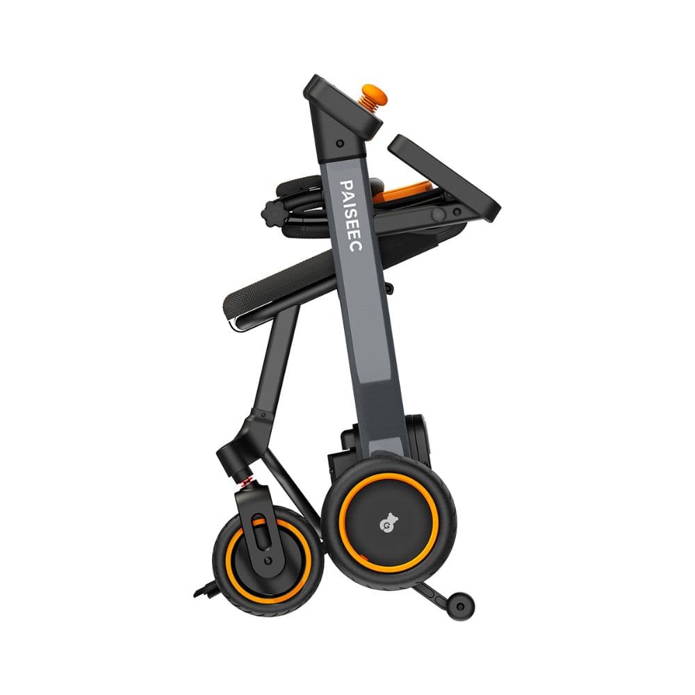 Foldable scooter with 'PAISEE' branding on a white background
