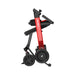 Foldable scooter with red frame and 'PAISEEC' branding on a white background
