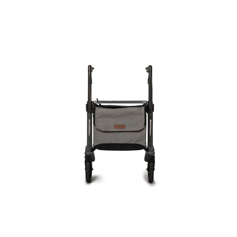 Black and gray stroller accessory on a white background