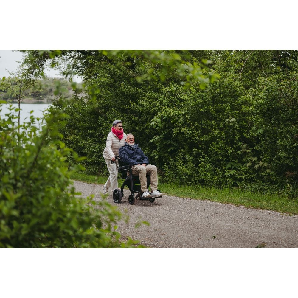 Rollz Motion Electric Wheelchair 2.0 Matt Black Lifestyle