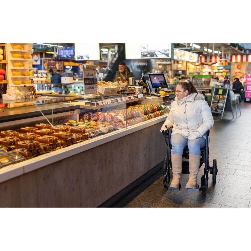 Rollz Motion Electric Wheelchair 2.0 Matt Black Lifestyle
