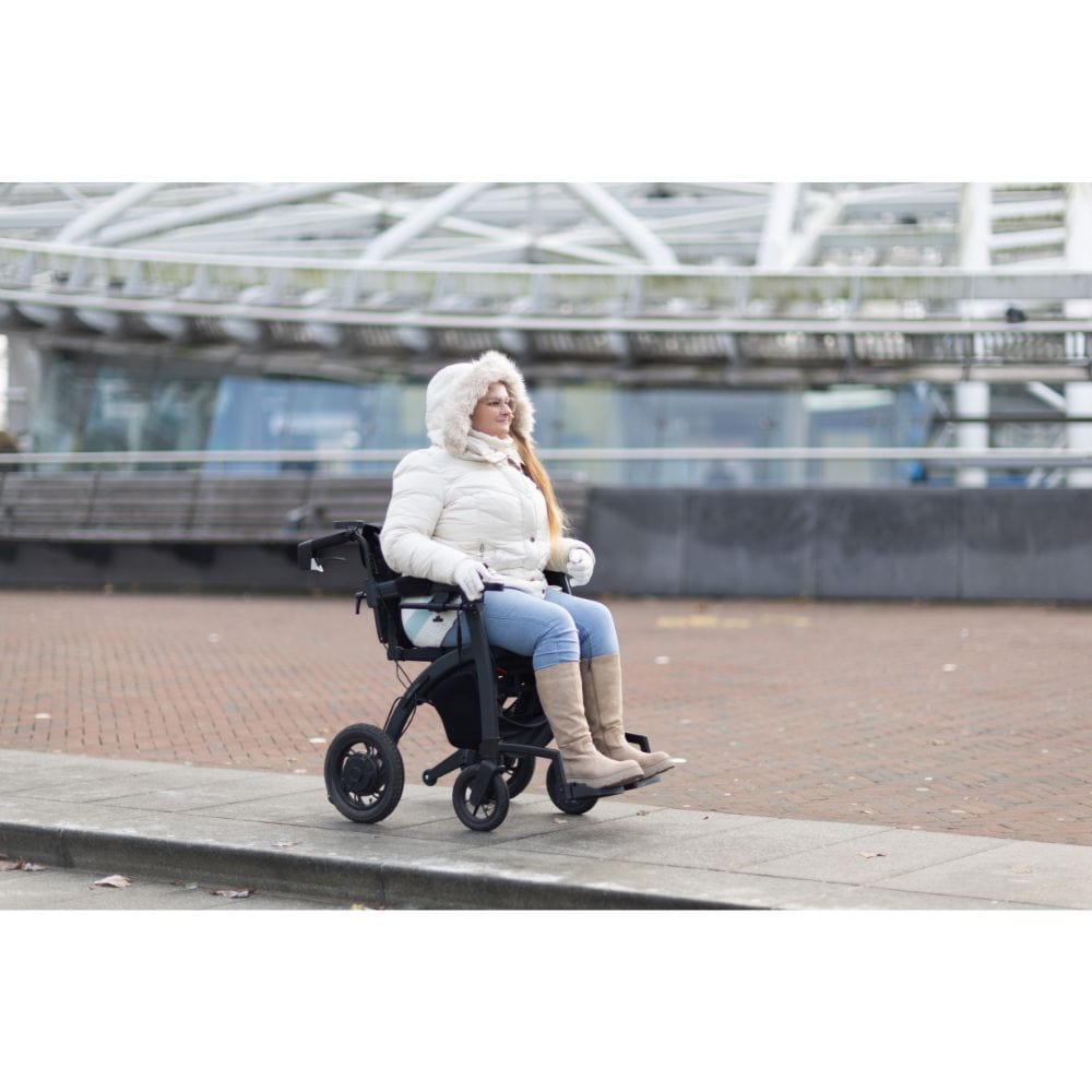 Rollz Motion Electric Wheelchair 2.0 Matt Black Lifestyle