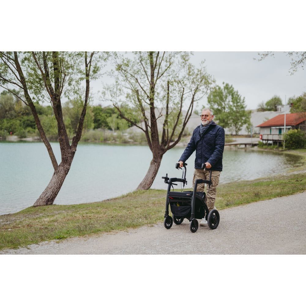 Rollz Motion Electric Wheelchair 2.0 Matt Black Lifestyle