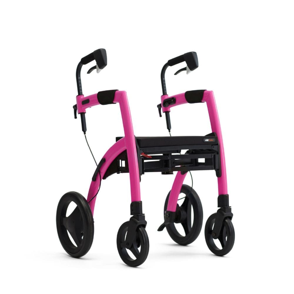 Rollz Motion Rollator Walker-Wheelchair Combo Candy Pink