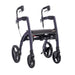 Rollz Motion Rollator Walker-Wheelchair Combo Dark Purple