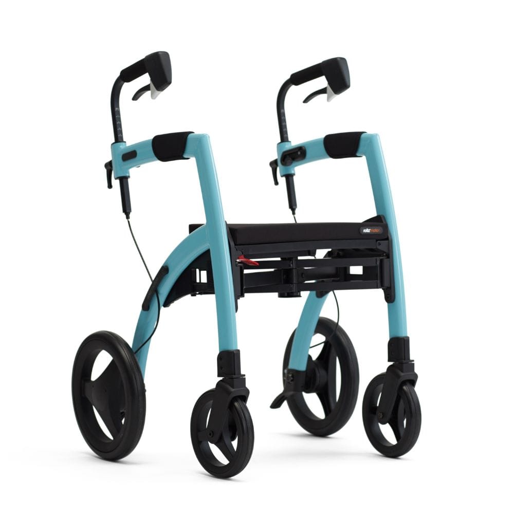 Rollz Motion Rollator Walker-Wheelchair Combo Island Blue