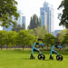 Rollz Motion Rollator Walker-Wheelchair Combo Island Blue Lifestyle 
