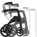 Rollz Motion Rollator Walker-Wheelchair Combo Island Blue Lifestyle 