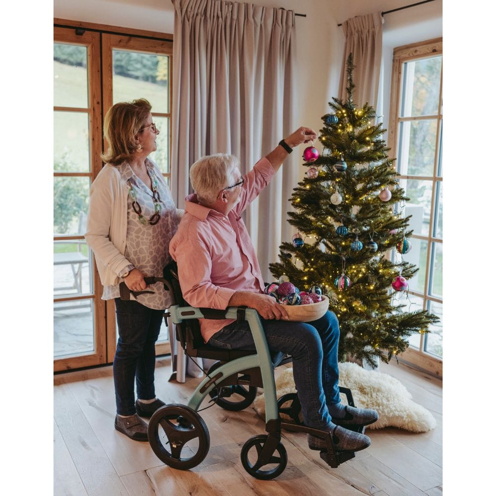 Rollz Motion Rollator Walker-Wheelchair Combo Lifestyle 