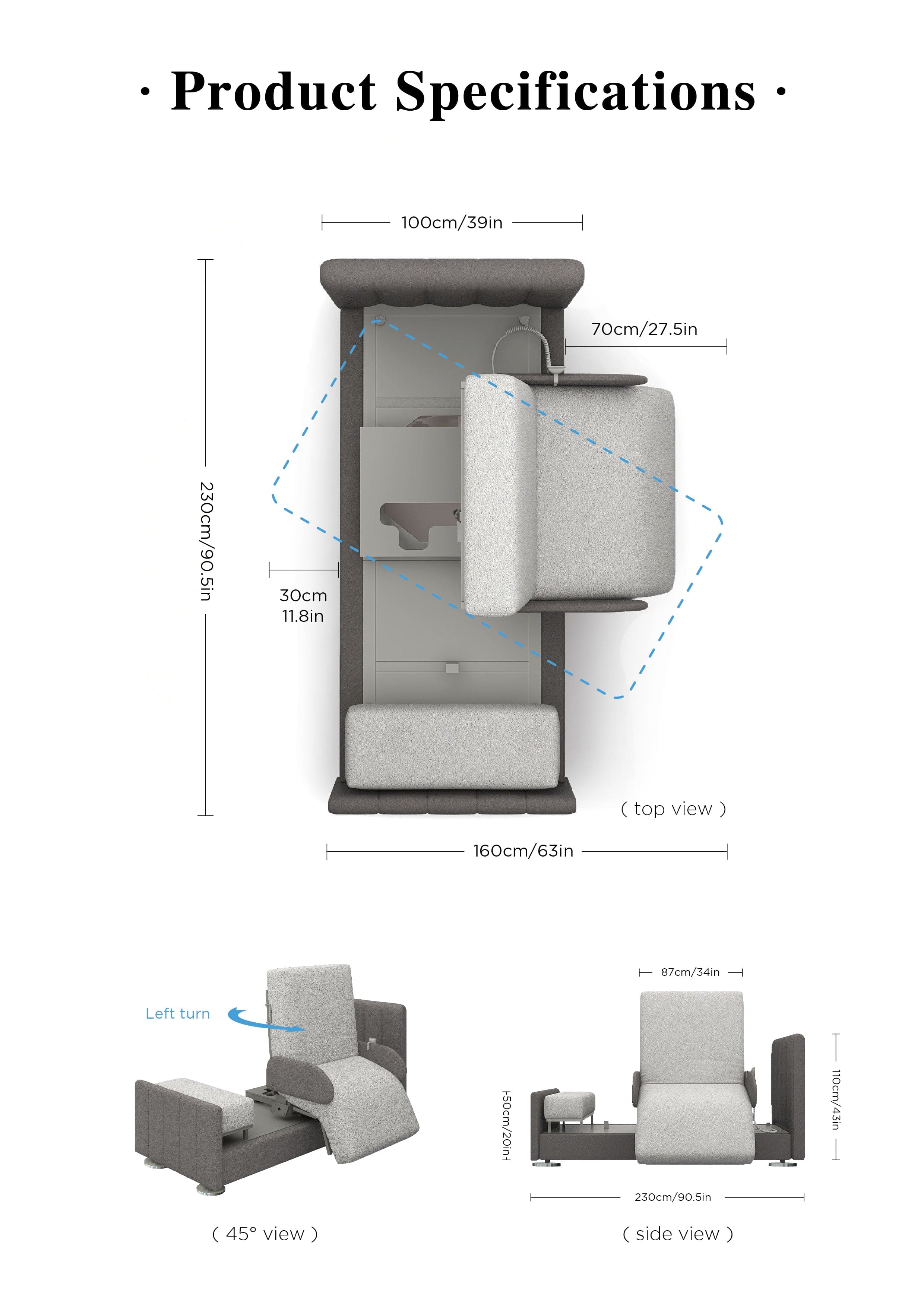 StarSleep Orin Rotating Bed