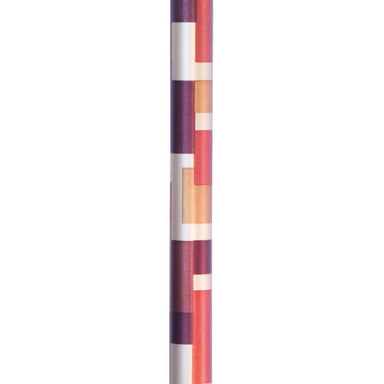 Colorful striped pencil on a white background