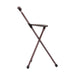 Brown folding stool on a white background