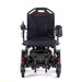 Black electric wheelchair on a white background