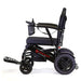 Black travel buddy electric wheelchair on a white background