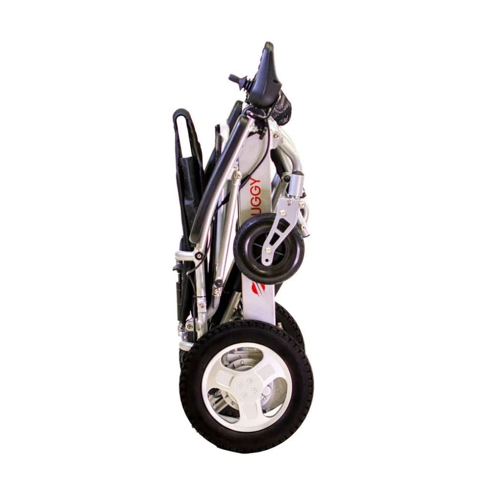 Foldable scooter with 'UGGY' branding on a white background