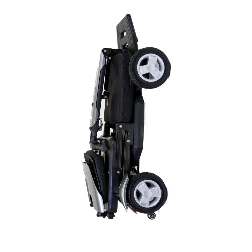 Foldable scooter with wheels on a white background