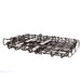 Metal grill rack on a white background