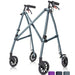 Gray walker with wheels on a white background
