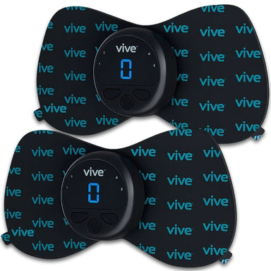 Vive electronic muscle stimulator pads on a white background