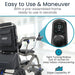 Rollator with pre-assembled frame and control panel, featuring the brand 'vive'.