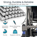 Metal rods and bicycle wheel with durability features highlighted