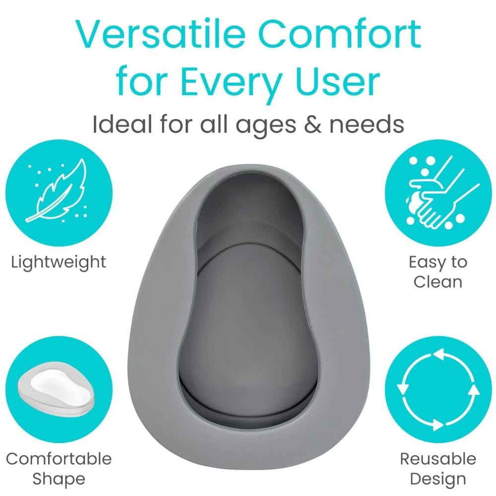 Gray product with features highlighted on a white background