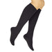 Black knee-high socks on a white background
