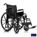 Black wheelchair on a white background