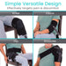 Product demonstrating its use on knee, elbow, hip, and shoulder with text 'Simple Versatile Design' and 'Effectively targets pain & discomfort'.