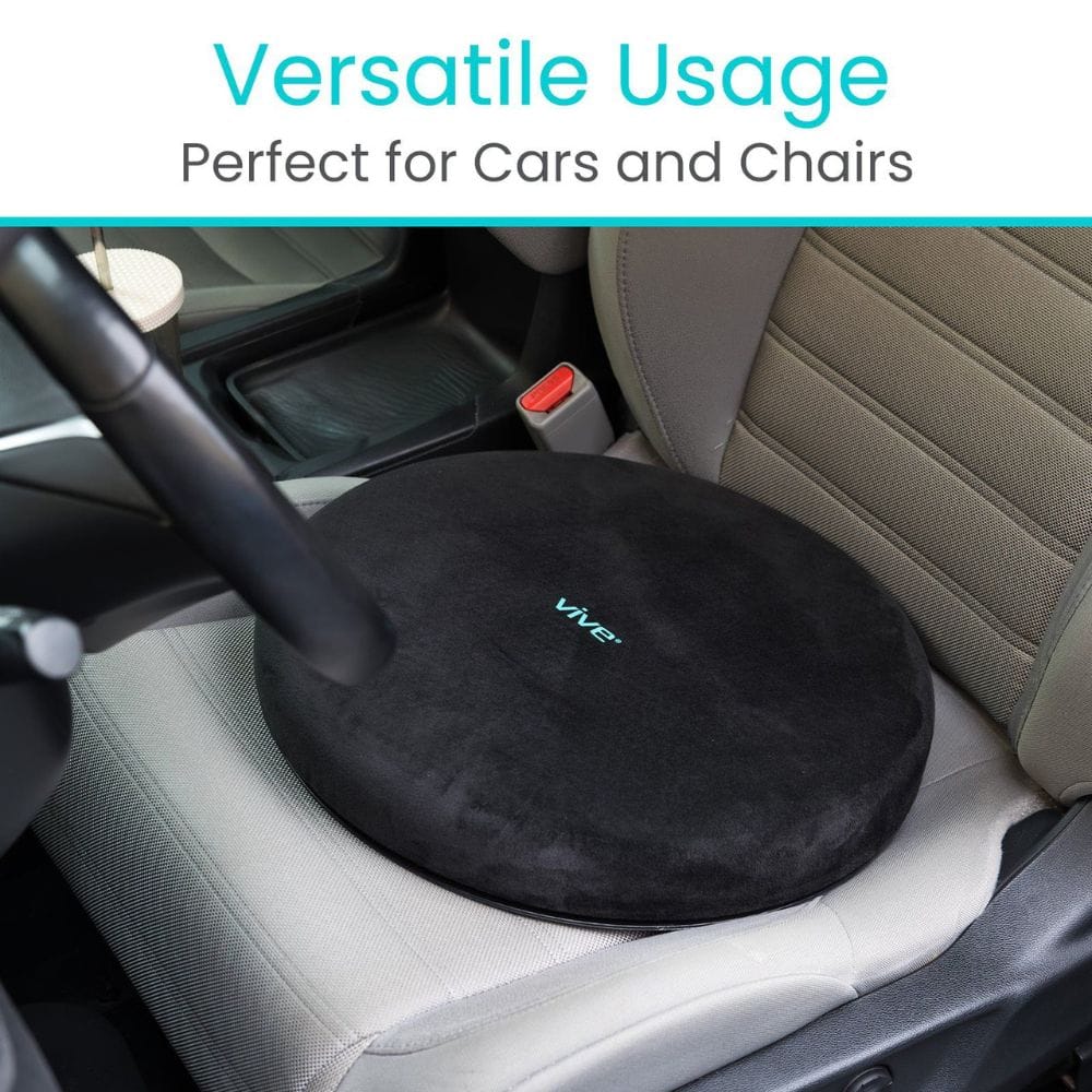 Vive Health Gel Swivel Seat Cushion - Alleviate Pressure and Discomfort