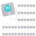 40-pack of tea bags with a heating pad on a white background
