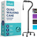Vive quad walking cane with packaging on a white background