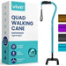Vive quad walking cane with packaging on a white background