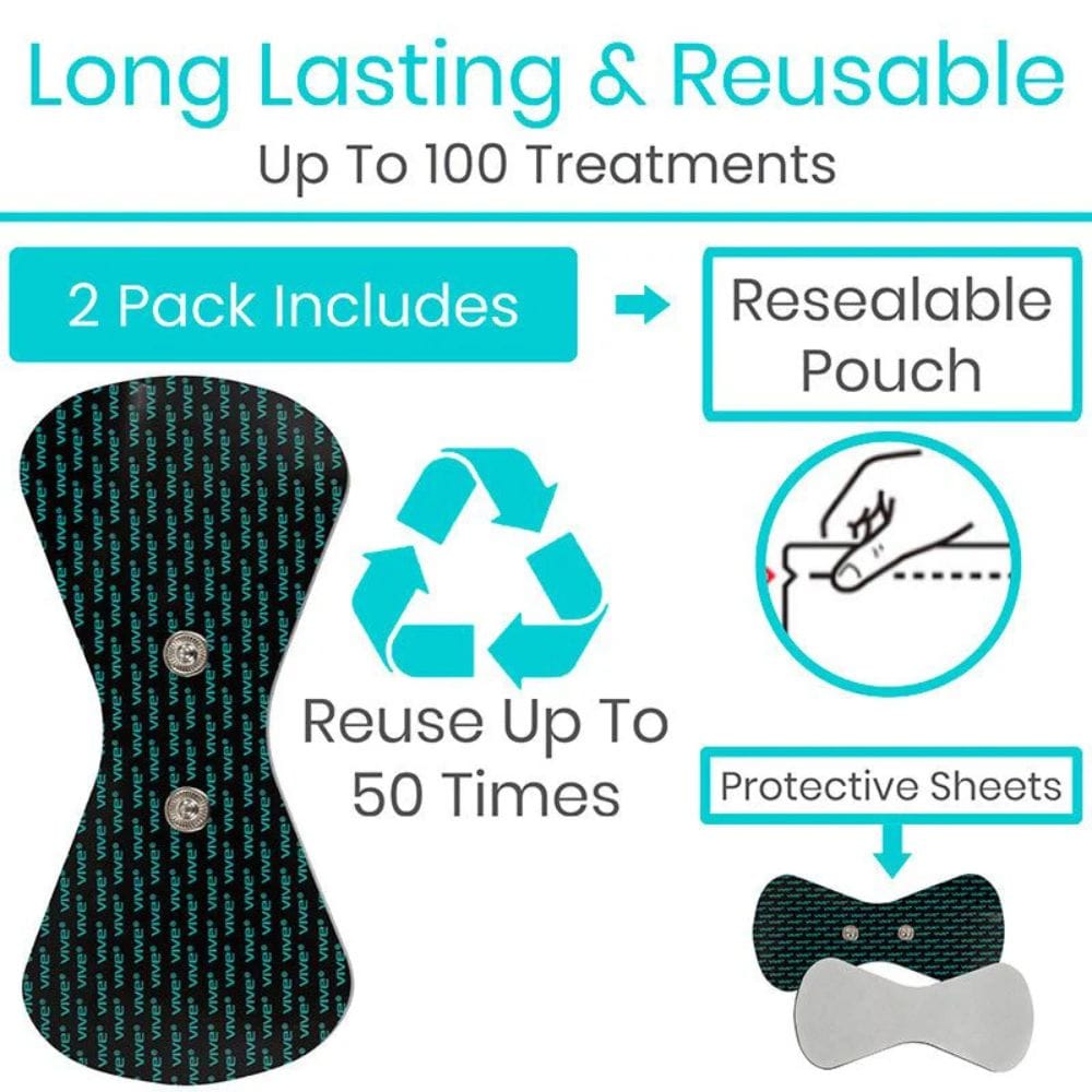 Vive Health Replacement Electrodes for Wireless TENS Unit