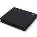 Black cushion with 'VIVE' branding on a white background