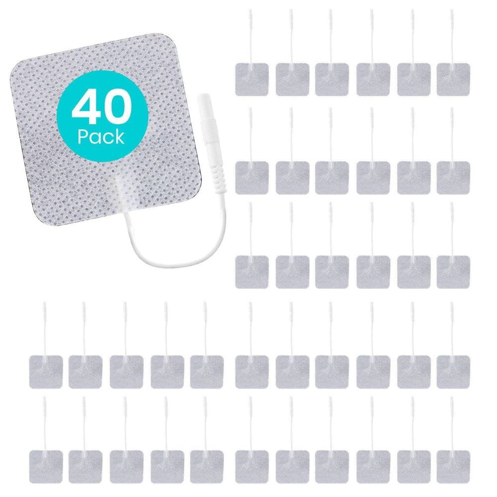 40-pack of adhesive patches with a patch applicator on a white background