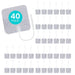 40-pack of adhesive patches with a patch applicator on a white background