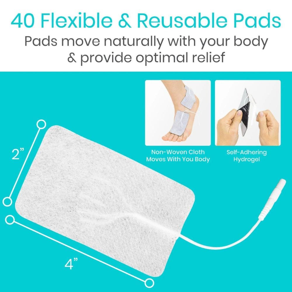 Reusable pad with text on a teal background