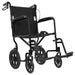 Black manual wheelchair on a white background