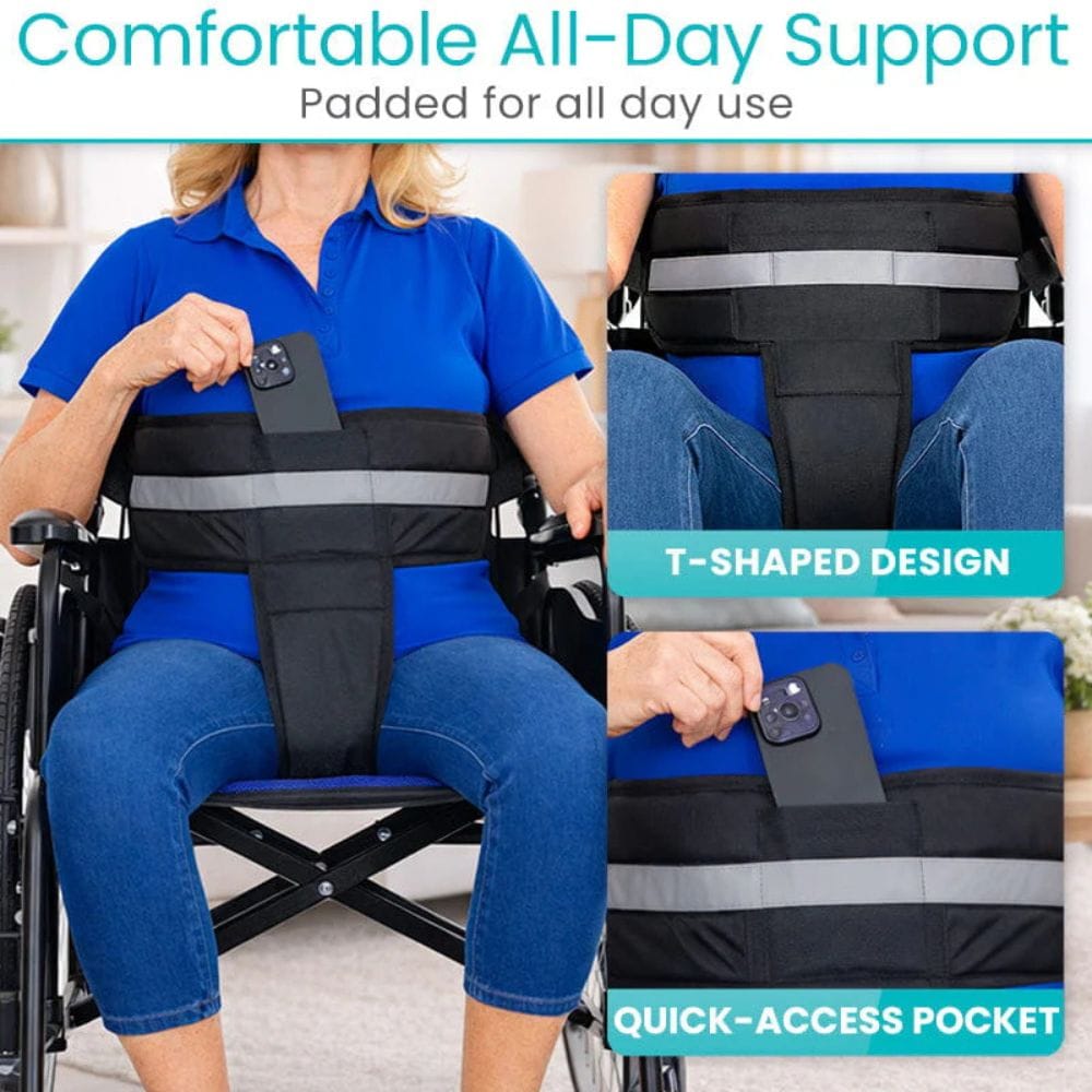 Vive Health Wheelchair Harness Waist and Pelvic