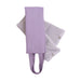 Purple textured bag with a strap on a white background