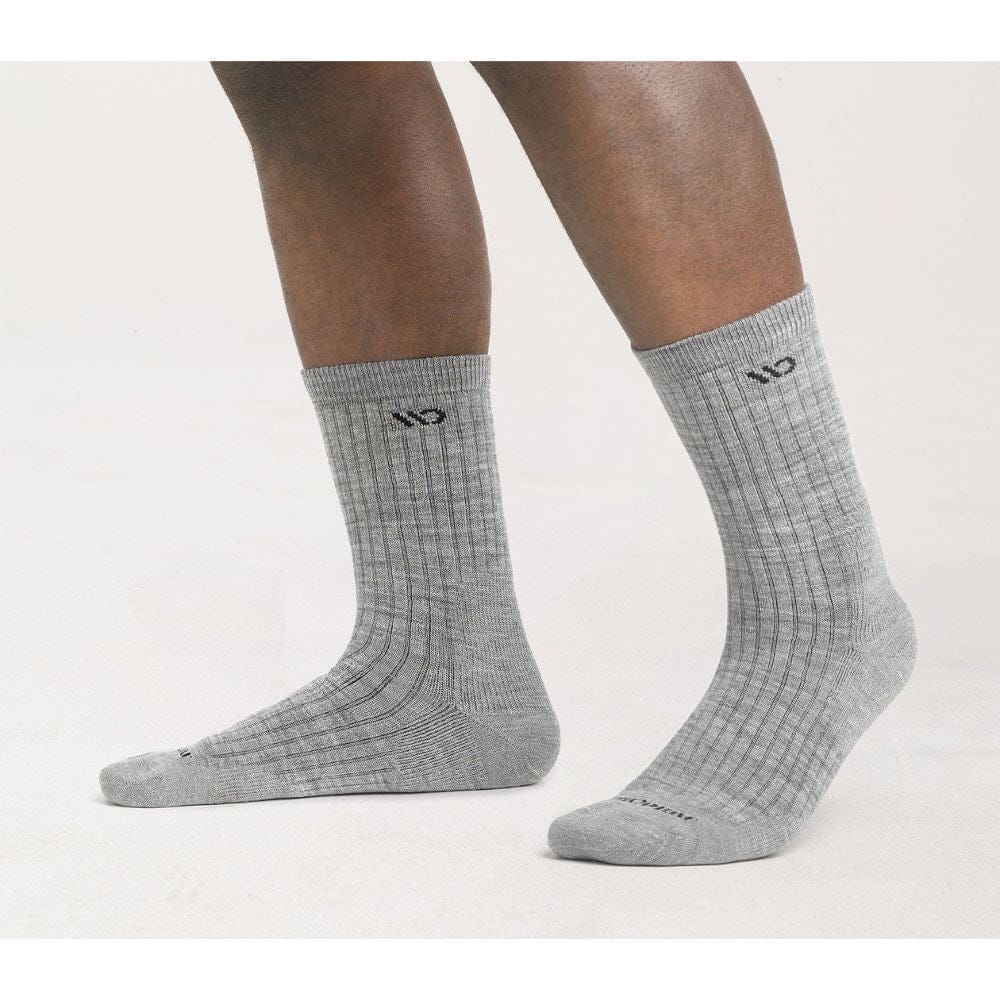 Wide Open Men's Solid Cushioned Micro Crew Socks