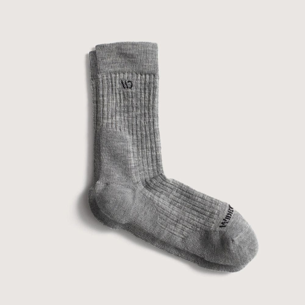 Gray sock on a light gray background