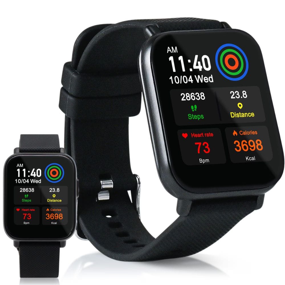 Smartwatch on a black background