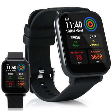 Smartwatch on a black background
